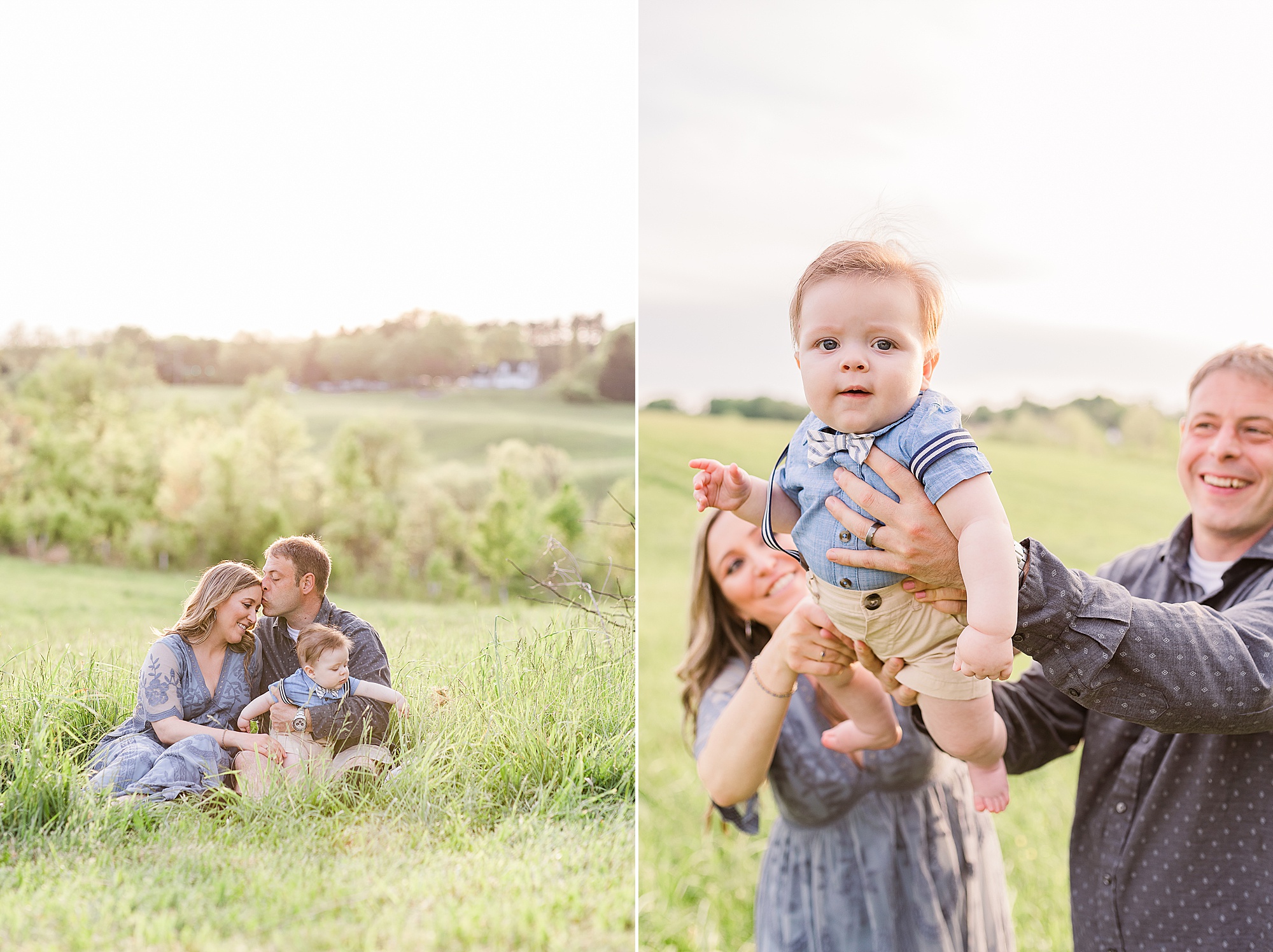 6 Month Milestone Portraits at the Howard Conservancy during the summer