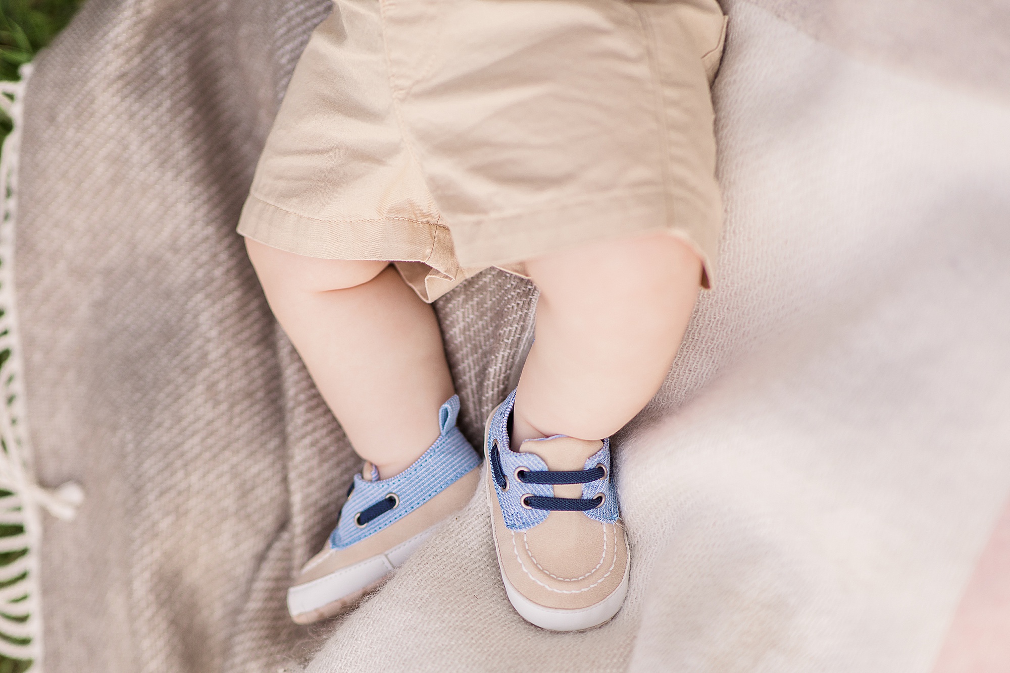 baby's feet during milestone portraits
