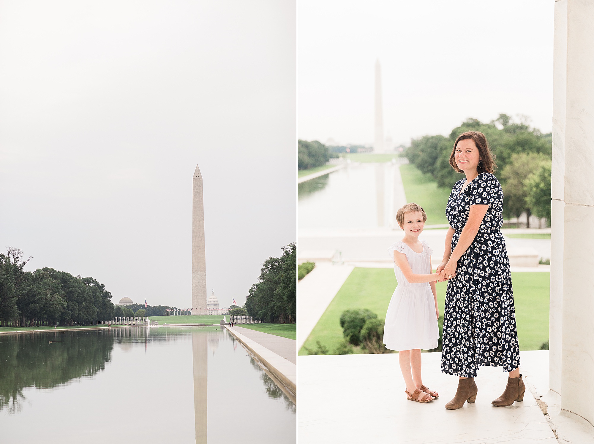 mom and daughter pose during Washington DC Family Portraits