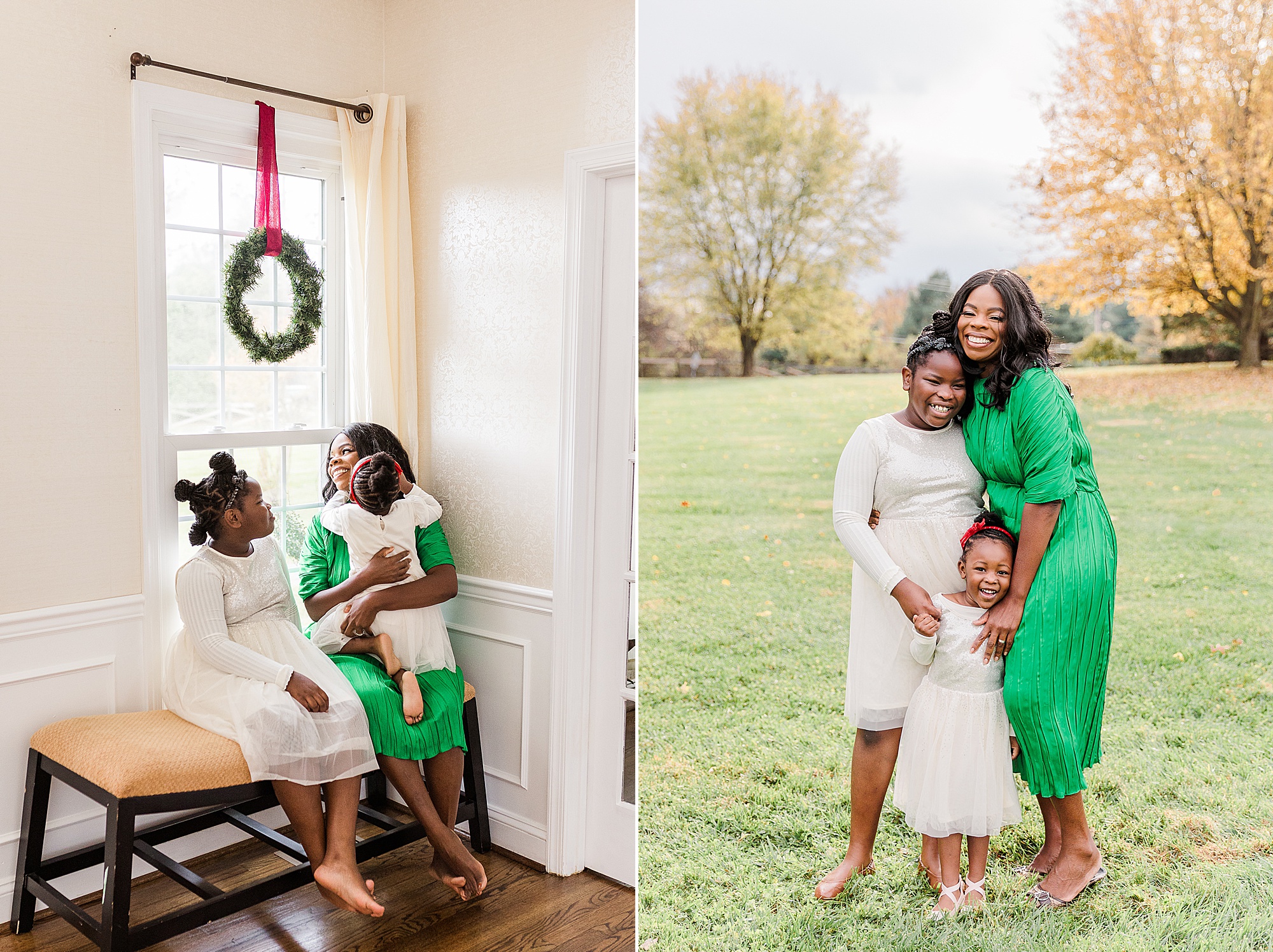 Howard County In-Home Holiday Family Session for family of four