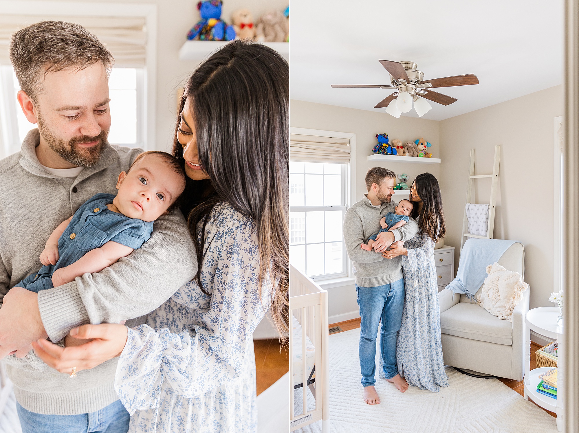 lifestyle newborn session in Baltimore MD for new family