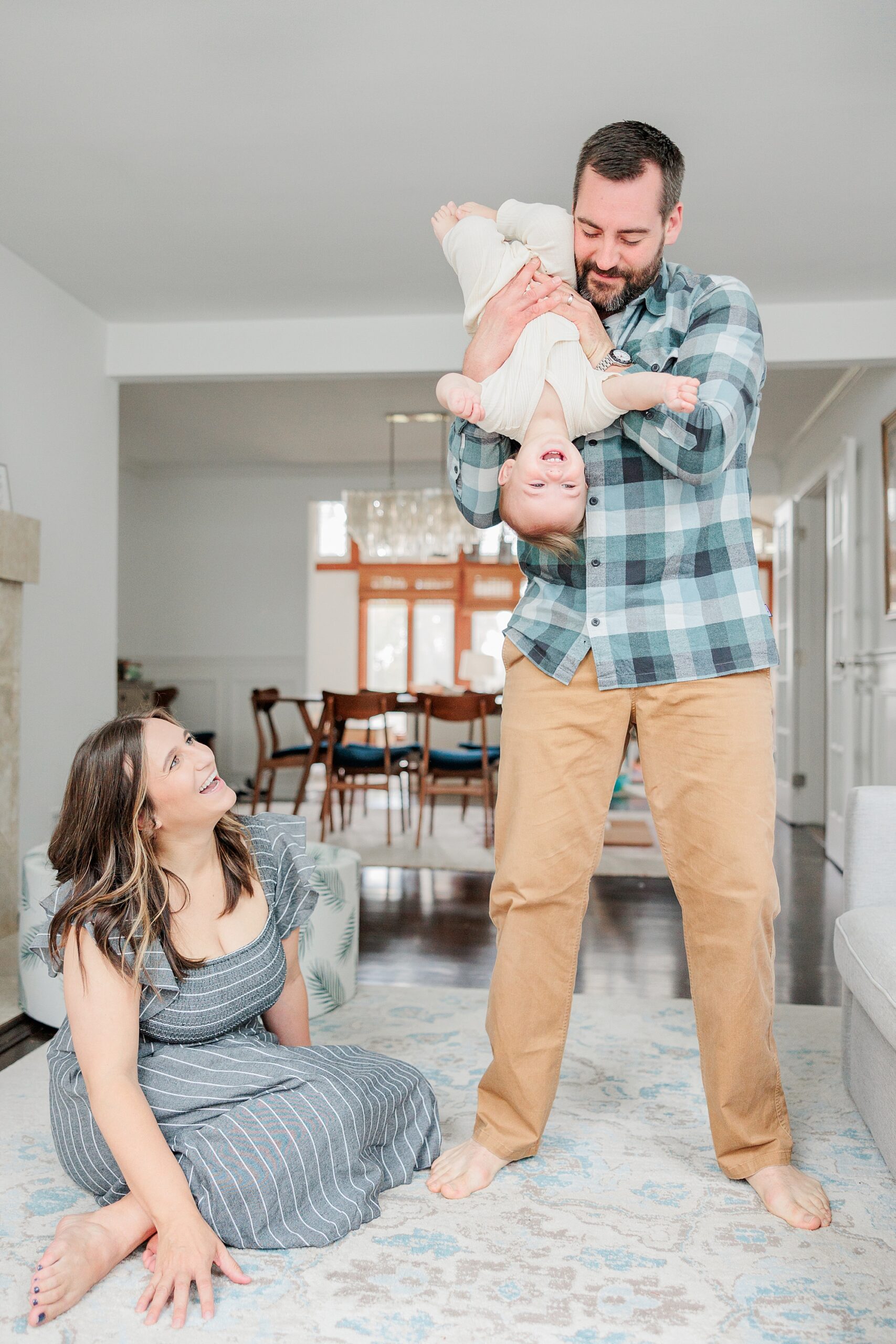 reasons that in-home family photos are fun with Maryland family photographer Christina Tundo Photography