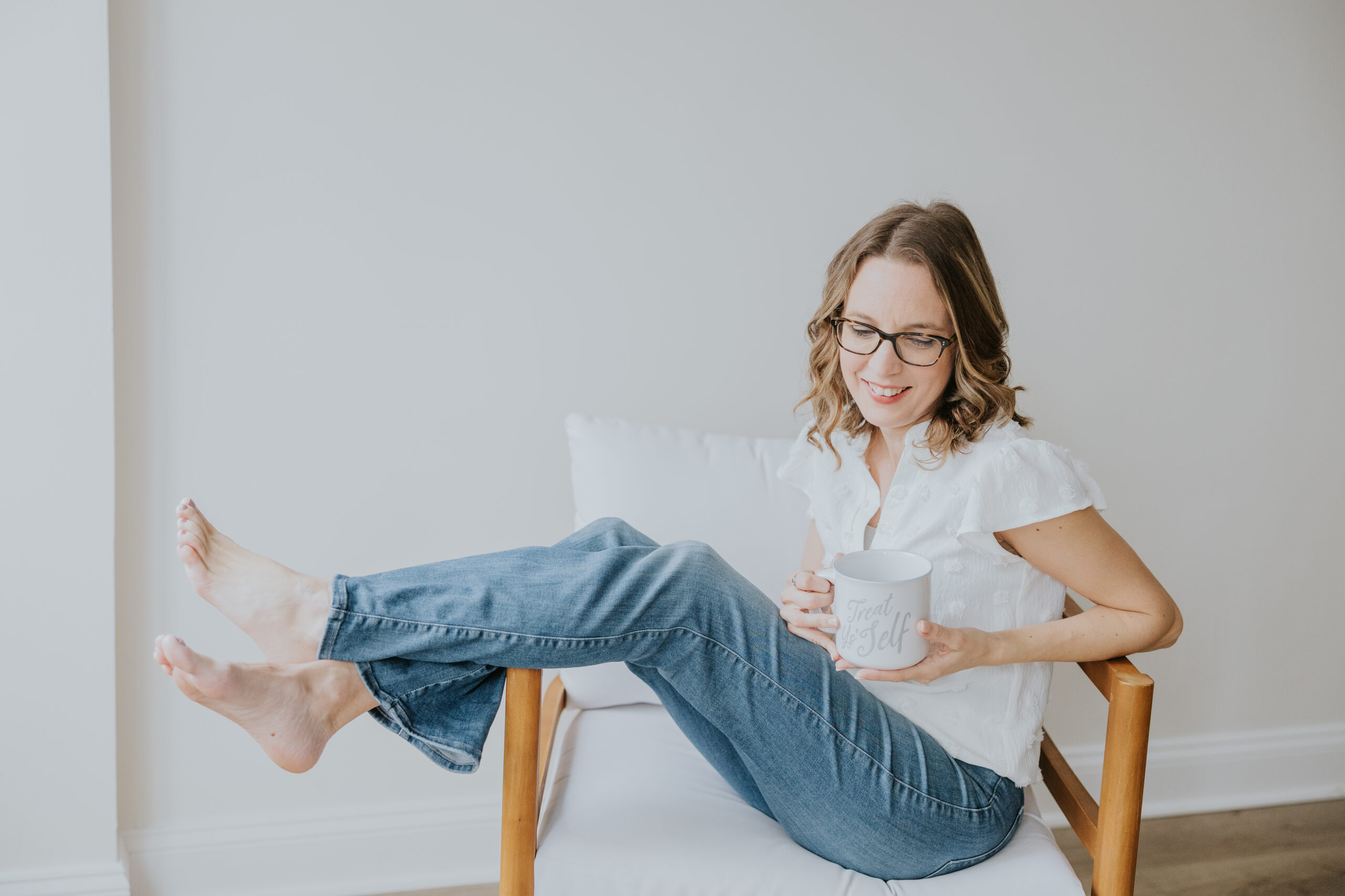 photographer sipping coffee